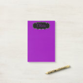 Post-it® Vibrant, Gras Fuchsia Purple Personnalisé (Sur un bureau)