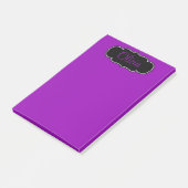 Post-it® Vibrant, Gras Fuchsia Purple Personnalisé (Incliné)