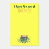 Post-it® Vibrant Pot d'or St. Patrick Jaune (Devant)