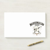 Post-it® Vibrations de marshmallow (Sur un bureau)
