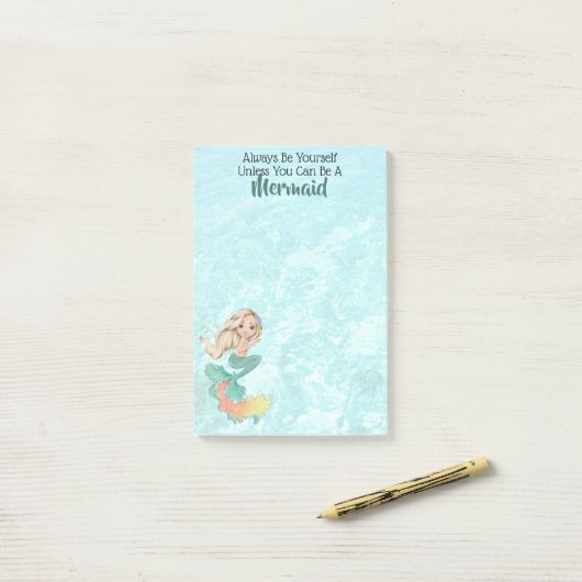Post-it® Vie de Mermaid (Sur un bureau)