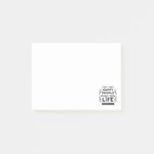 Post-it® Vie heureuse avec la foi – Proverbes 15:15 Art