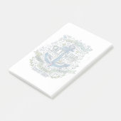 Post-it® Vieille affiche d'Ancre de marin (Incliné)