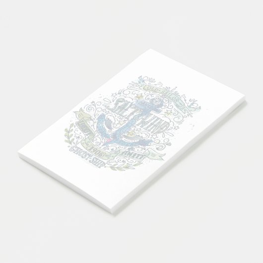 Post-it® Vieille affiche d'Ancre de marin (Incliné)