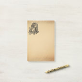 Post-it® Vierge Zodiaque Aspect Antique (Sur un bureau)