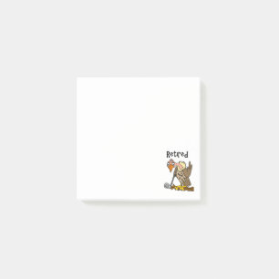 Post-it® Vieux Buzzard drôle jouant la bande dessinée