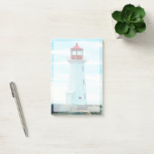Post-it® Vieux phare, océan bleu, maritime, nautique (Bureau)