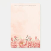 Post-it® Vieux Roses de corail Personnalisé (Devant)