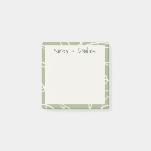 Post-it® Vigne Tourbillonnante Abstraite Notes Modernes & G (Devant)