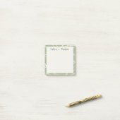 Post-it® Vigne Tourbillonnante Abstraite Notes Modernes & G (Sur un bureau)