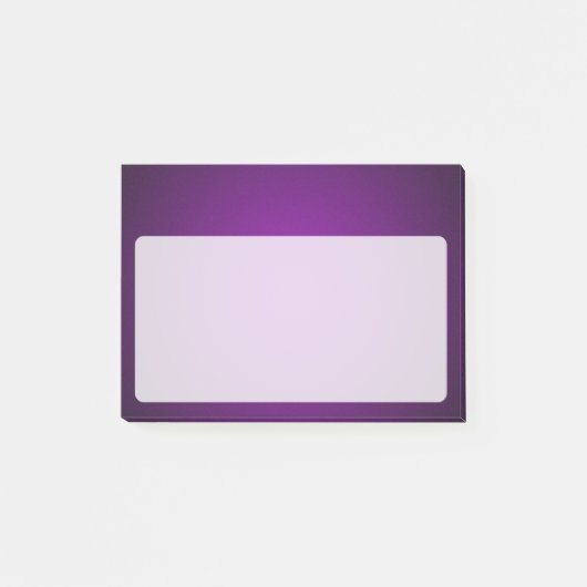 Post-it® Vignette cool violet-noir gris (Devant)