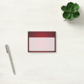Post-it® Vignette moderne rouge-noir gris (Bureau)