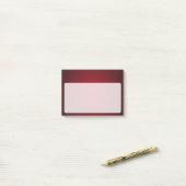 Post-it® Vignette moderne rouge-noir gris (Sur un bureau)