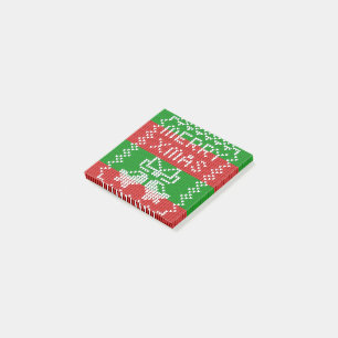 Post-it® Vilain pull motif sonnettes Joyeux fils Xmas