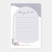 Post-it® Village D'Hiver De Neige Personnalisé (Devant)