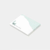 Post-it® Village d'hiver de neige personnalisé (Incliné)