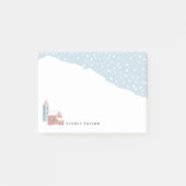 Post-it® Village d'hiver de neige personnalisé (Devant)