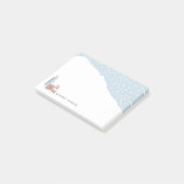 Post-it® Village d'hiver de neige personnalisé (Incliné)