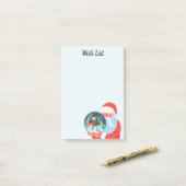 Post-it® Ville de Santa Claus dans le monde (Sur un bureau)