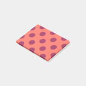 Post-it® Vin rouge et corail vivant pois (Incliné)