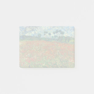 Post-it® Vincent Van Gogh Poppy Field Floral Art Vintage