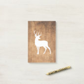 Post-it® Vintaga Beauté Bois & Cerfs (Sur un bureau)
