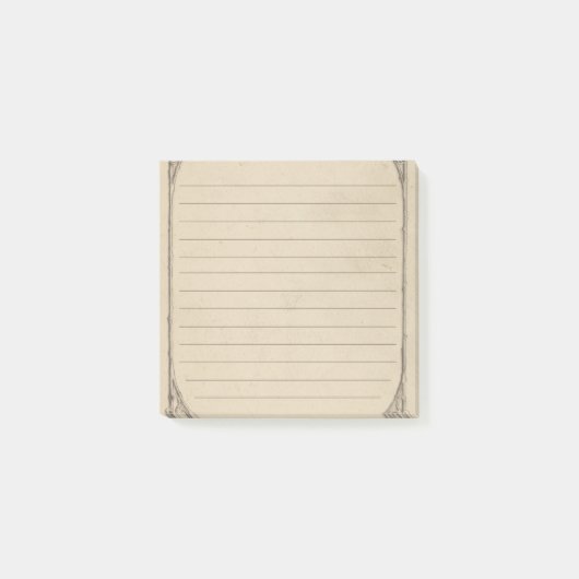 Post-it® Vintage Antique en détresse ligné (Devant)