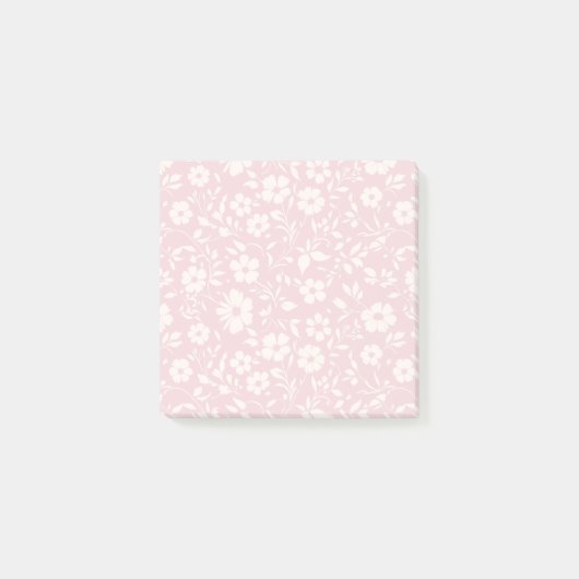Post-it® Vintage Bloom Neutre - Rose Pâle (Devant)