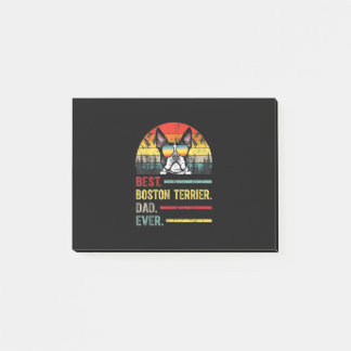 Post-it® Vintage Boston Terrier Amoureux des chiens Fêtes d