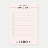 Post-it® Vintage céleste Personnalisé À Faire Liste (Devant)