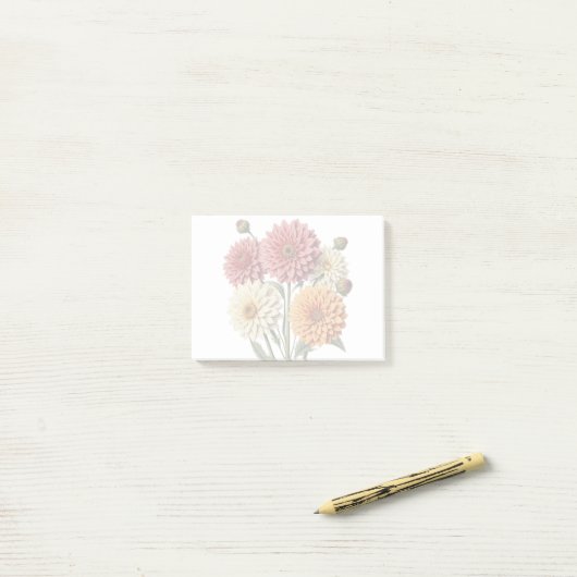 Post-it® Vintage Dahlia (Sur un bureau)