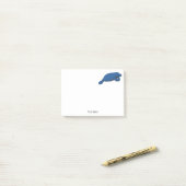 Post-it® Vintage Drawing Blue (Sur un bureau)
