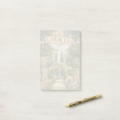 Post-it® Vintage Garden Ex Libris Bookplate  (Sur un bureau)