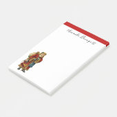 Post-it® Vintage Noël Vieux Monde Père Noël (Incliné)