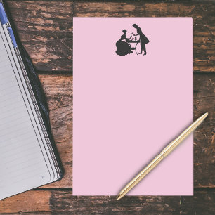 Post-it® Vintage Noir Silhouette Couple Toasting To Love