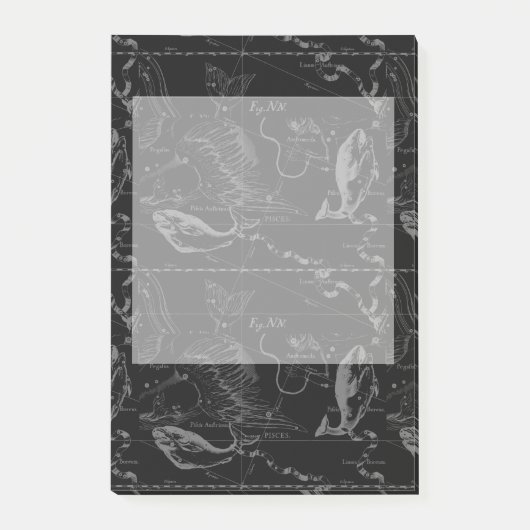 Post-it® Vintage Pisces Constellation Hevelius Engrèvement (Devant)