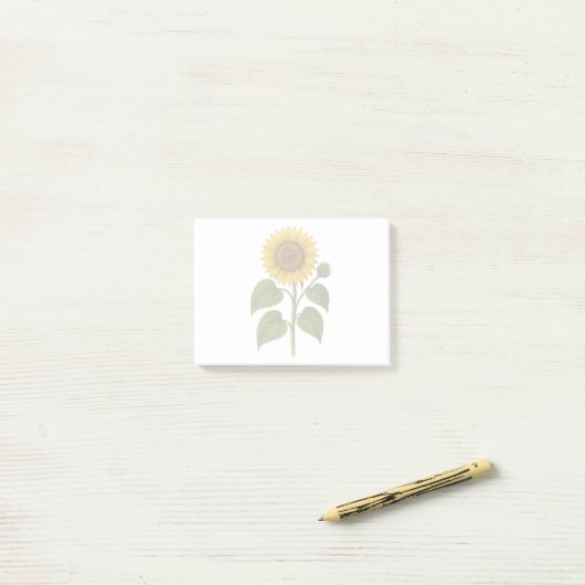 Post-it® Vintage Sunflower (Sur un bureau)