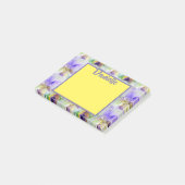 Post-it® Viola Watercolor Art Womans Nom Post Notes (Incliné)