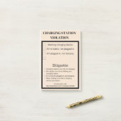 Post-it® Violation de station de charge de voiture (Sur un bureau)