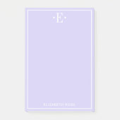 Post-it® Violet monogramme (Devant)