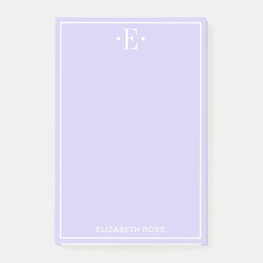 Post-it® Violet monogramme (Devant)