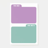 Post-it® Violet & Opal Green à faire et à acheter (Devant)