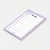 Post-it® Violet Polka Dot Heart Diamond TO DO (Incliné)