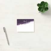 Post-it® Violet Prune Aquarelle Or Moderne Chic Élégant (Bureau)