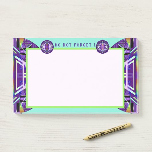 Post-it® Violet W3 (Sur un bureau)