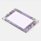 Post-it® violettes dans un bocal de lune (Incliné)