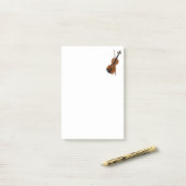 Post-it® Violon et Bow (Sur un bureau)