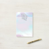 Post-it® Virgo Zodiac Connexion Pastels Style Nacre Imprime (Sur un bureau)