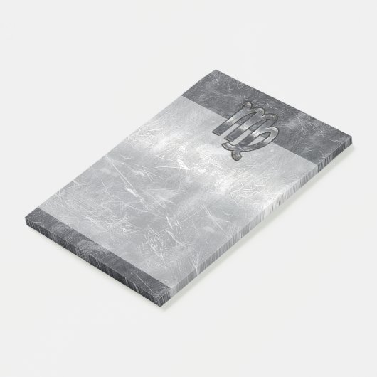 Post-it® Virgo Zodiac Sign dans Grunge Distressed Style Dec (Incliné)