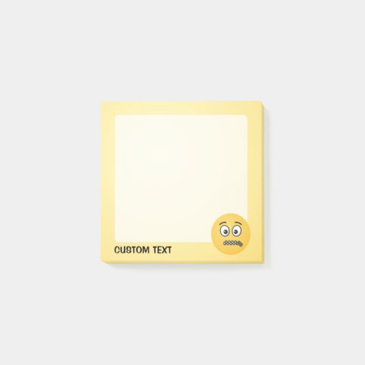 Post-it® Visage à Fermeture Éclair (Devant)